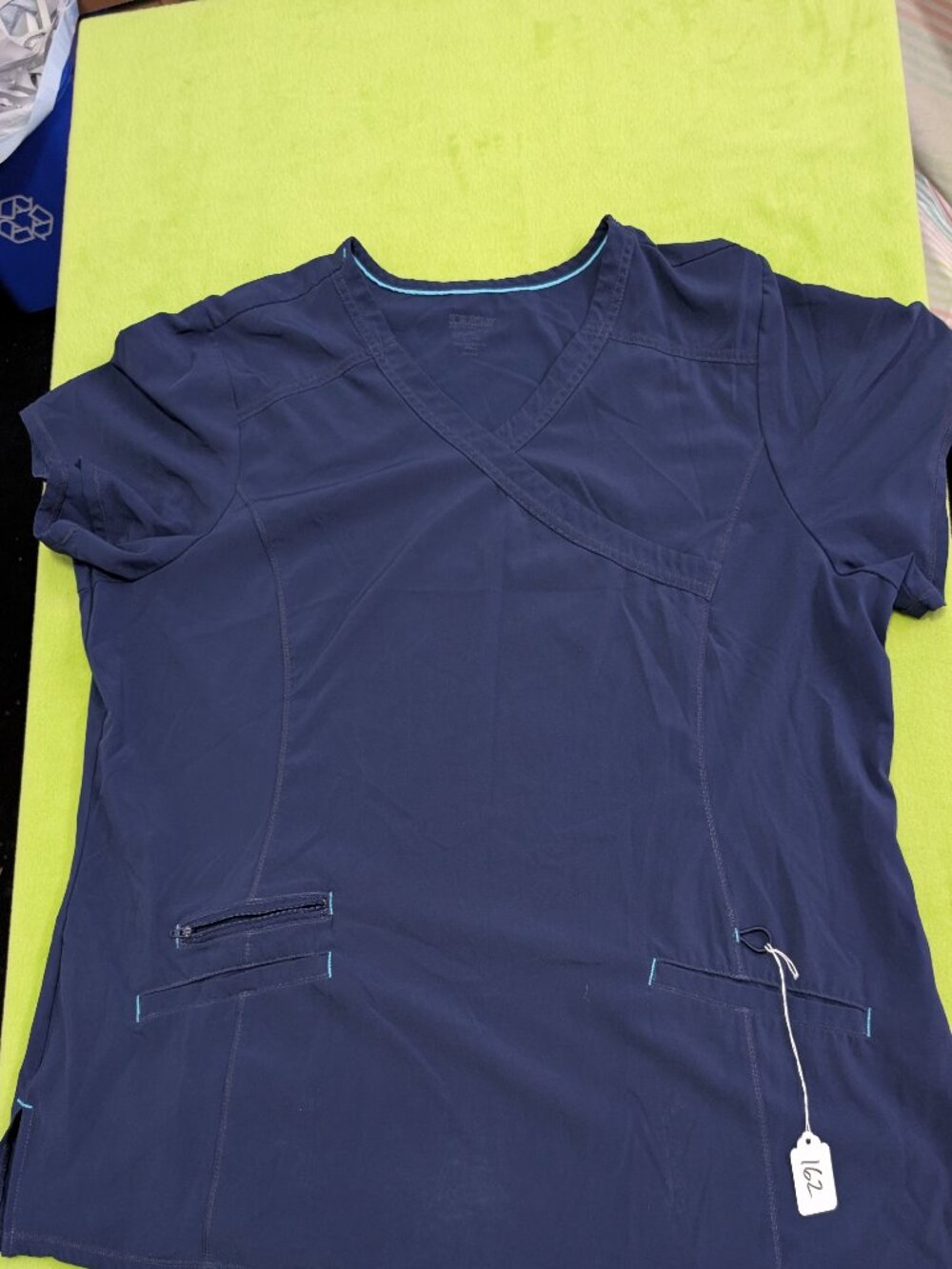 ScrubStar Women's Dark Blue Stretch Scrub V Neck Top 3XL